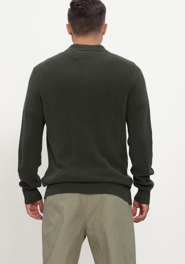JC RAGS J.C. Rags Heren Truien & Vesten Polo Long Sleeve Ewald Donkergroen - Foto 2