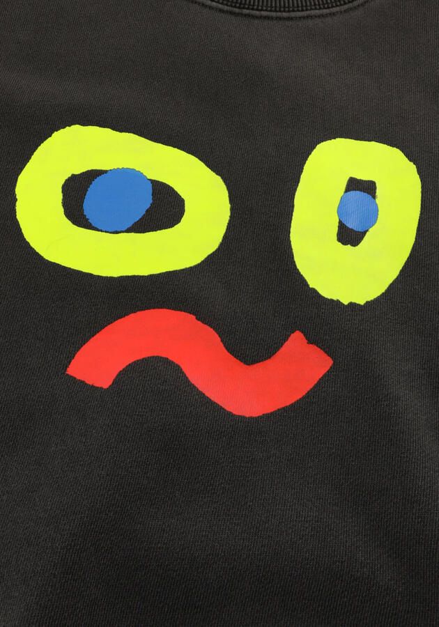 Jelly Mallow Jongens Truien & Vesten Catchy Face Pigment Sweatshirt Antraciet