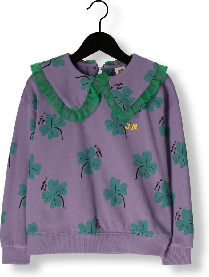 Jelly Mallow Meisjes Truien & Vesten Lucky Clover Sweatshirt Paars - Foto 3