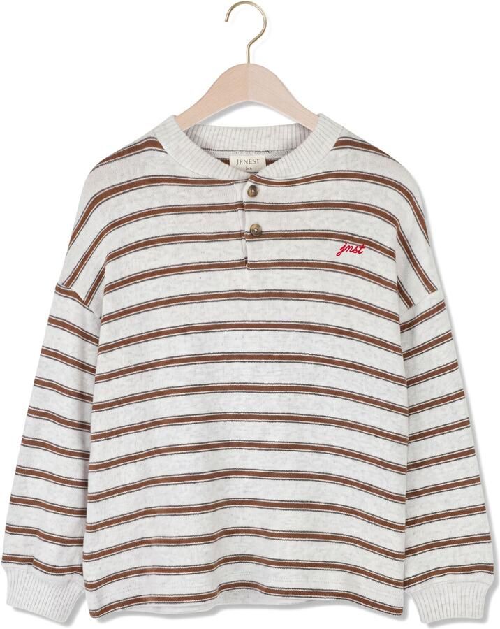 JENEST Jongens Polo's & T-shirts James Ls Tshirt Zand