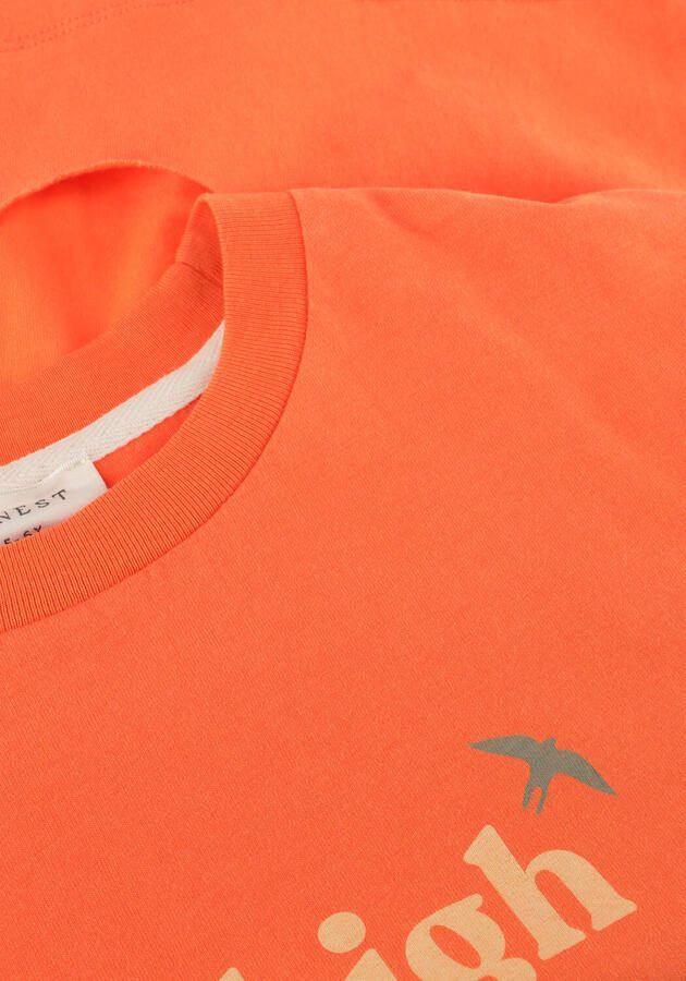 JENEST Jongens Polo's & T-shirts Mase T-shirt Oranje - Foto 2