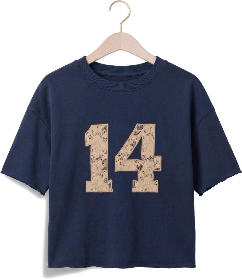 JENEST Meisjes Tops & T-shirts Tessie Sweater Ss Donkerblauw