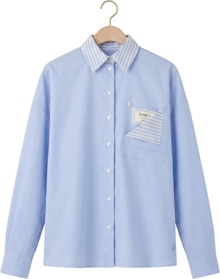 JOSH V Dames Blouses Romulo Blouse Lichtblauw - Foto 2