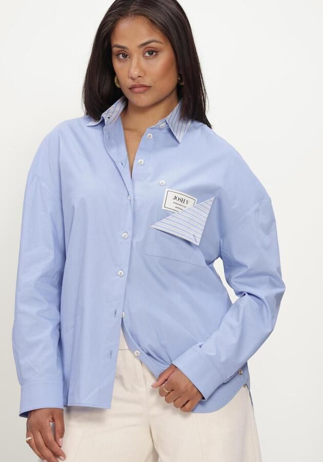 JOSH V Dames Blouses Romulo Blouse Lichtblauw - Foto 4
