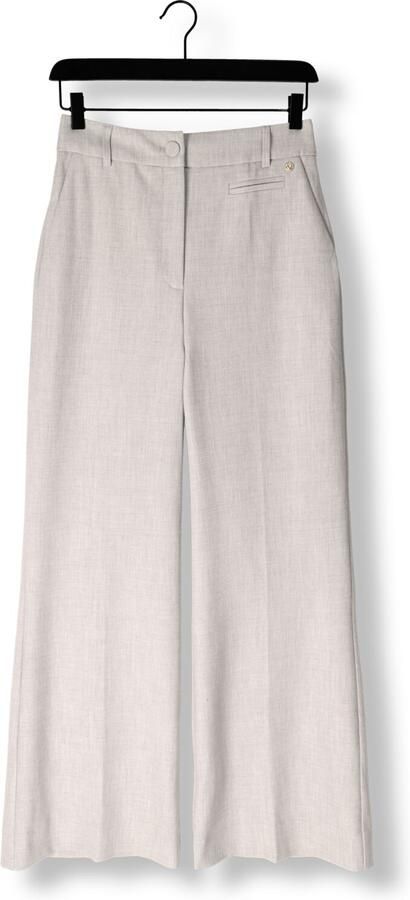 JOSH V gemêleerde high waist wide leg broek KATE grijs melnage - Foto 3
