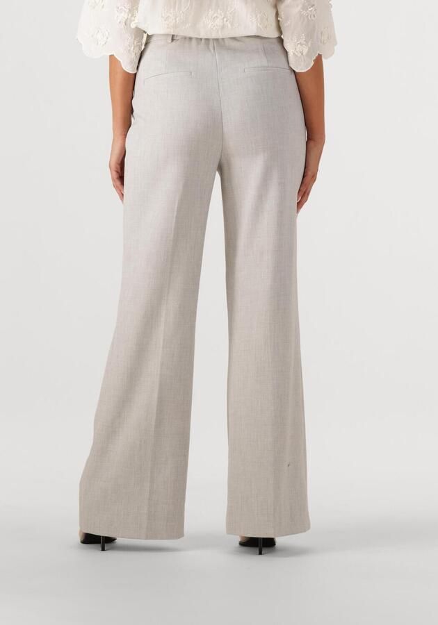 JOSH V gemêleerde high waist wide leg broek KATE grijs melnage