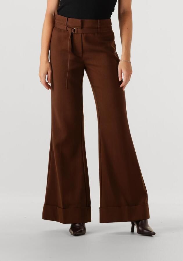 JOSH V flared regular waist pantalon bruin - Foto 4