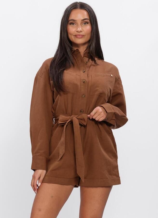JOSH V Dames Jumpsuits Pienna Bruin