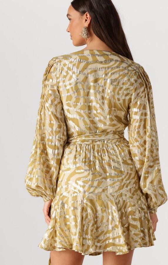 JOSH V wikkel- overslagjurk goud - Foto 2