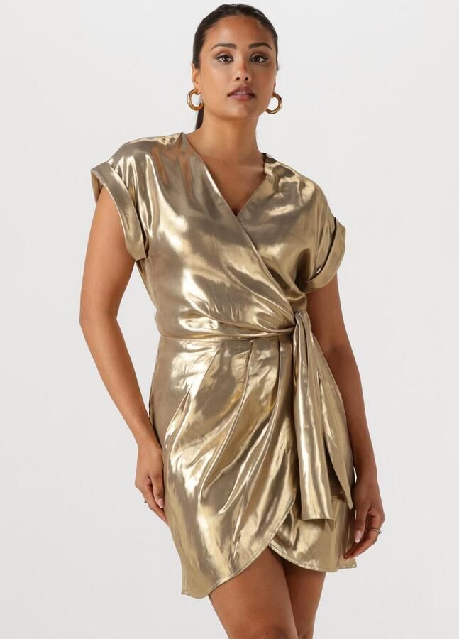 JOSH V wikkel- overslagjurk goud - Foto 4