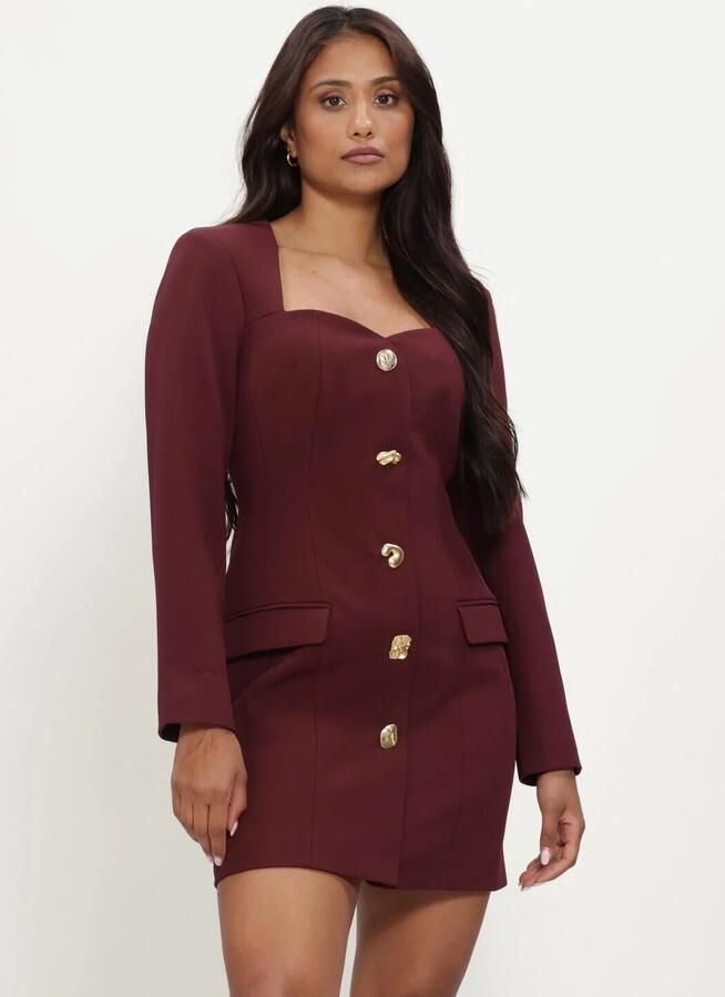 JOSH V Dames Jurken Ely Dress Bordeaux
