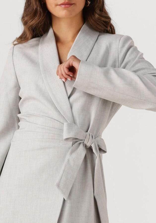 JOSH V Dames Jurken Jv Bonita Wrap Dress Lichtgrijs