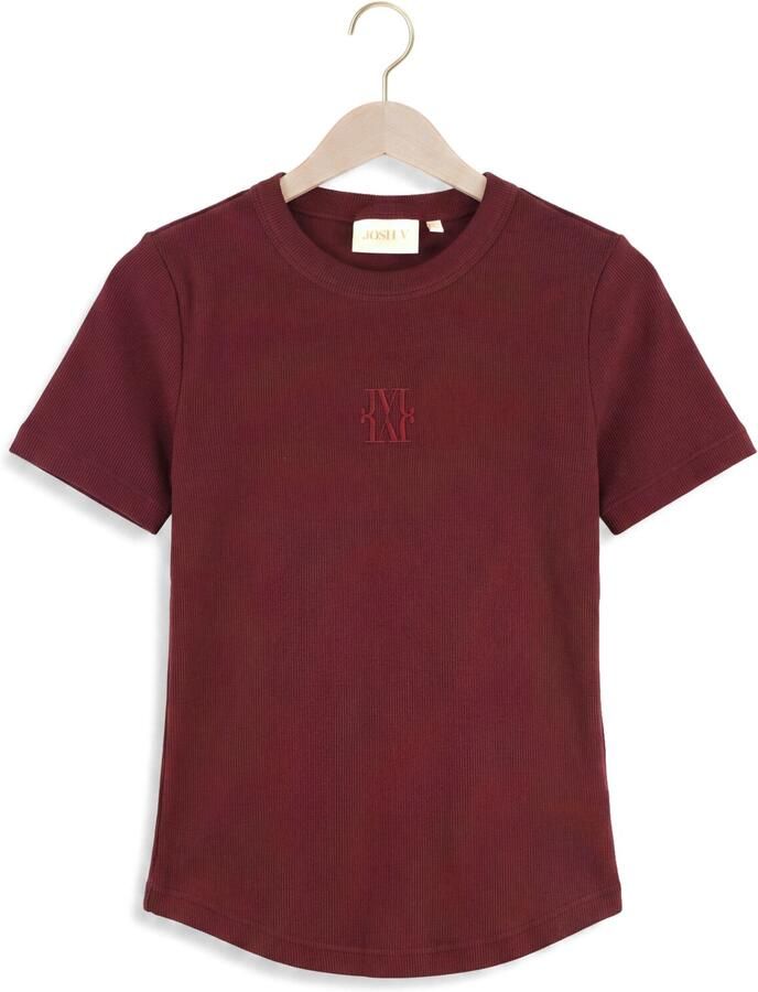 JOSH V Dames Tops & T-shirts Cody Top Bordeaux - Foto 2