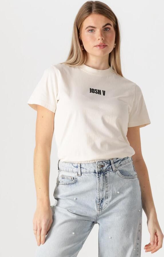 JOSH V Dames Tops & T-shirts Jv Dorie Monogram Ecru - Foto 4