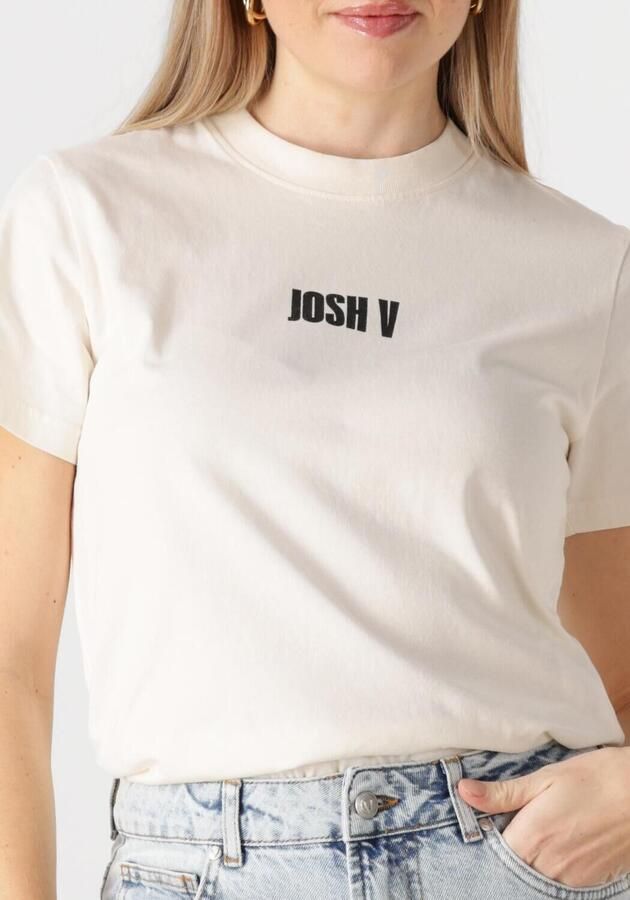 JOSH V Dames Tops & T-shirts Jv Dorie Monogram Ecru - Foto 2