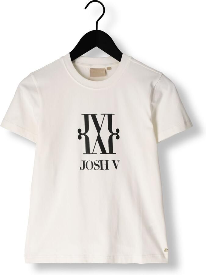 JOSH V Dames Tops & T-shirts Jv Dorie Monogram Gebroken Wit