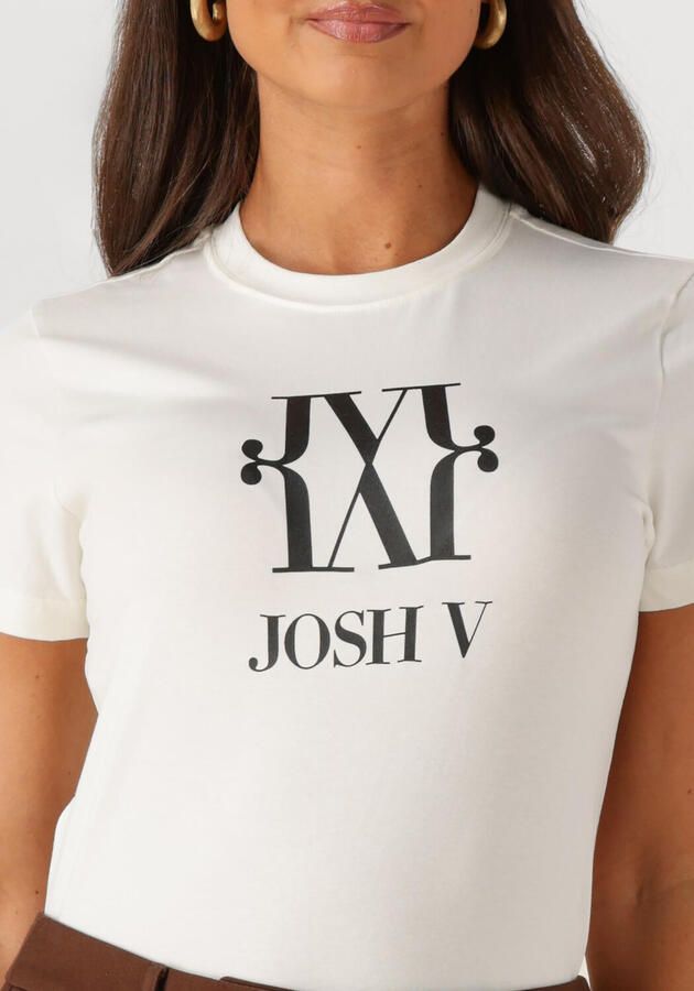 JOSH V Dames Tops & T-shirts Jv Dorie Monogram Gebroken Wit - Foto 3