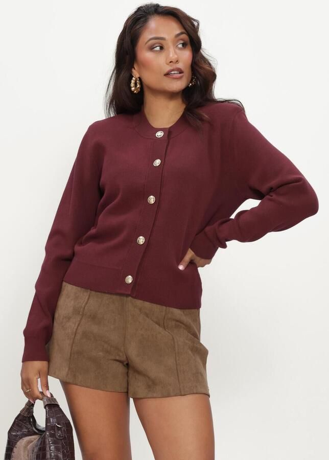 JOSH V Dames Truien & Vesten Fliss Cardigan Bordeaux