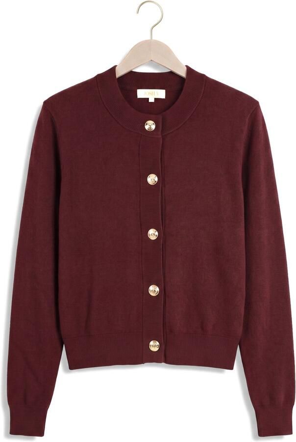 JOSH V Dames Truien & Vesten Fliss Cardigan Bordeaux - Foto 4