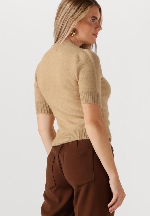 JOSH V top met wol lichtbruin fijn gebreid - Foto 3