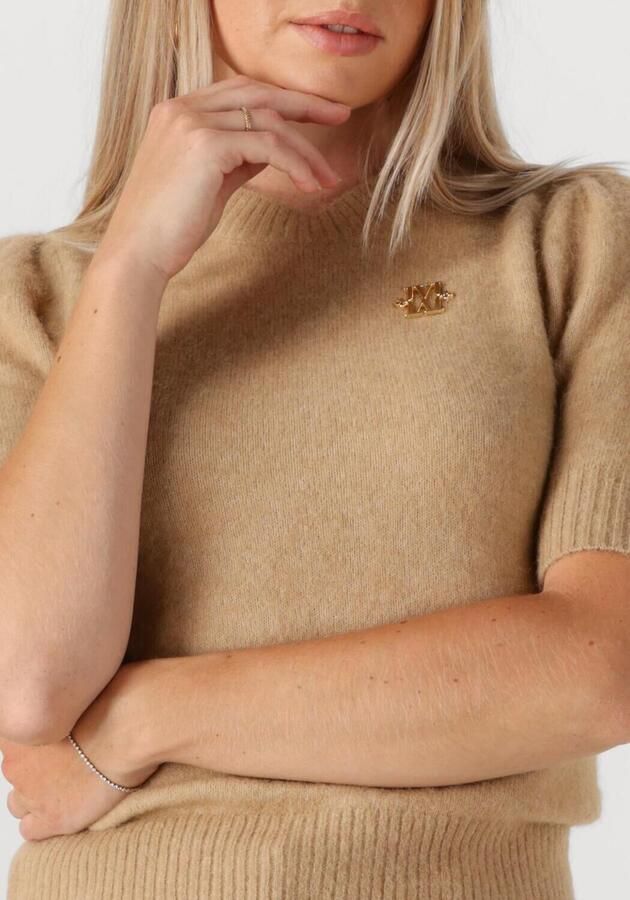 JOSH V top met wol lichtbruin fijn gebreid - Foto 2