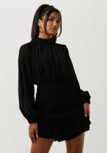 JOSH V semi-transparante jurk CORRIN van gerecycled polyester black
