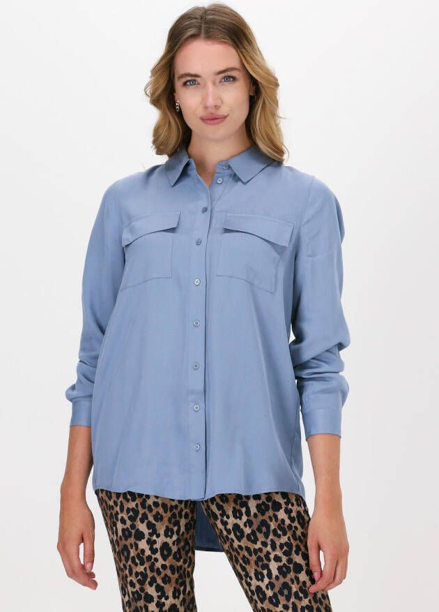 Just Female Blauwe Blouse Obi Shirt