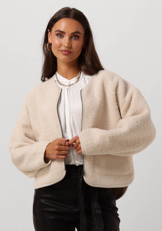 Knit-ted Gebroken Wit Teddy Jas Teddie