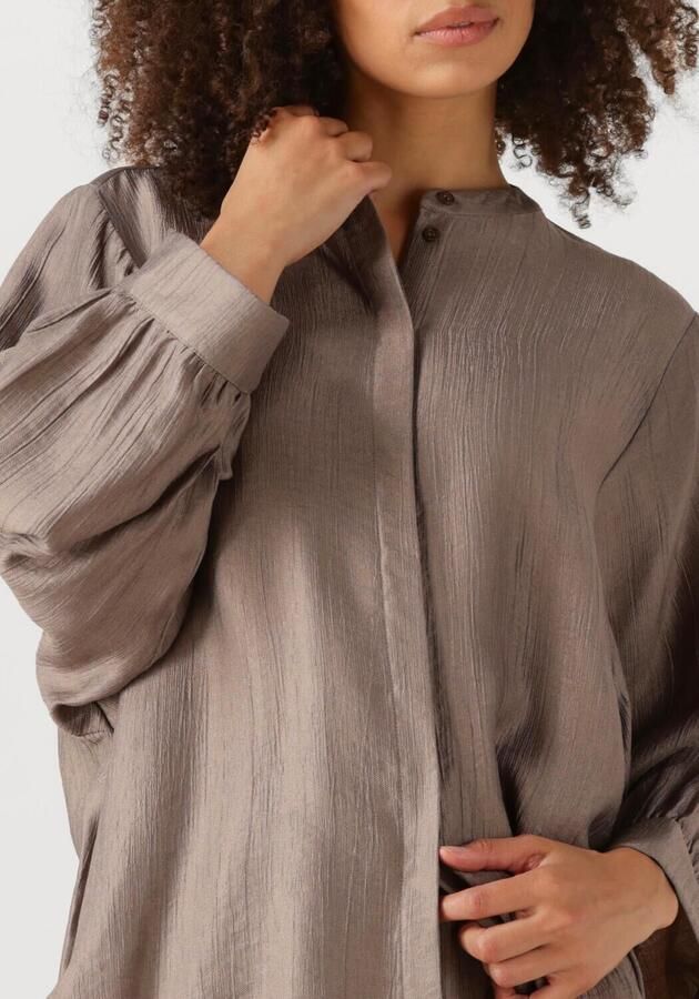 KNIT-TED Dames Blouses Chris Taupe - Foto 2