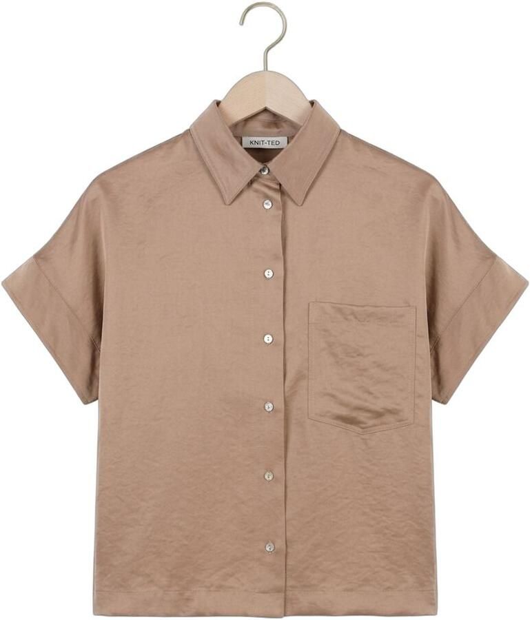 KNIT-TED Dames Blouses Paris Camel - Foto 2