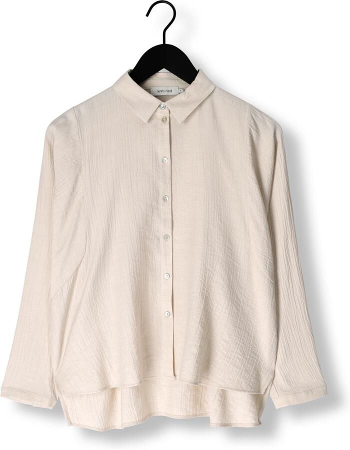 Knit-ted Lange Mouw Blouse Rosan Beige Dames - Foto 1