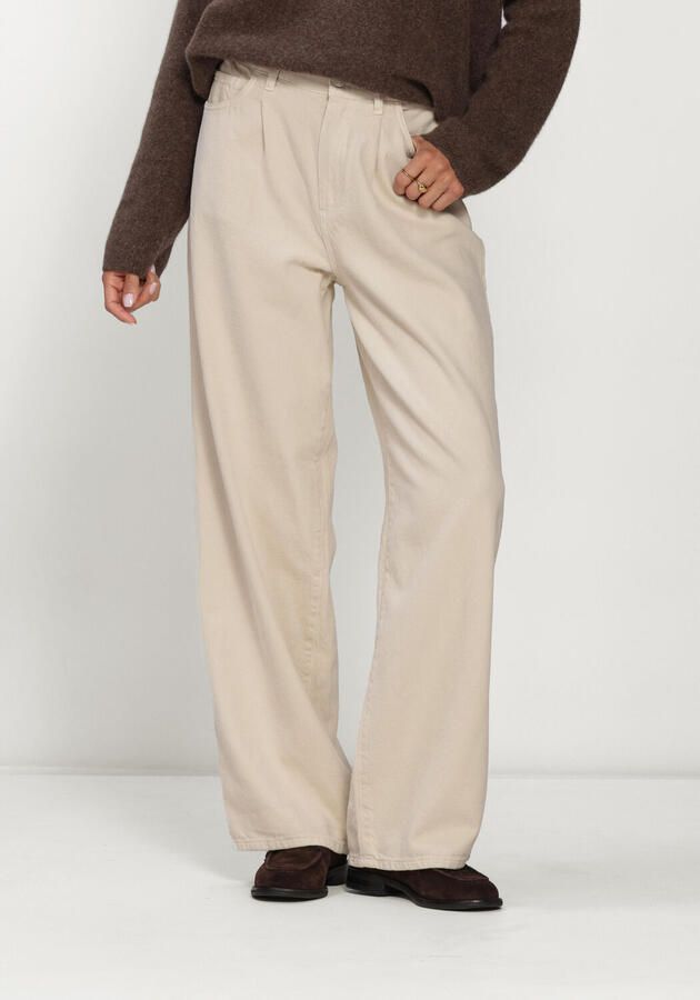 KNIT-TED Dames Broeken Charly Pants Beige
