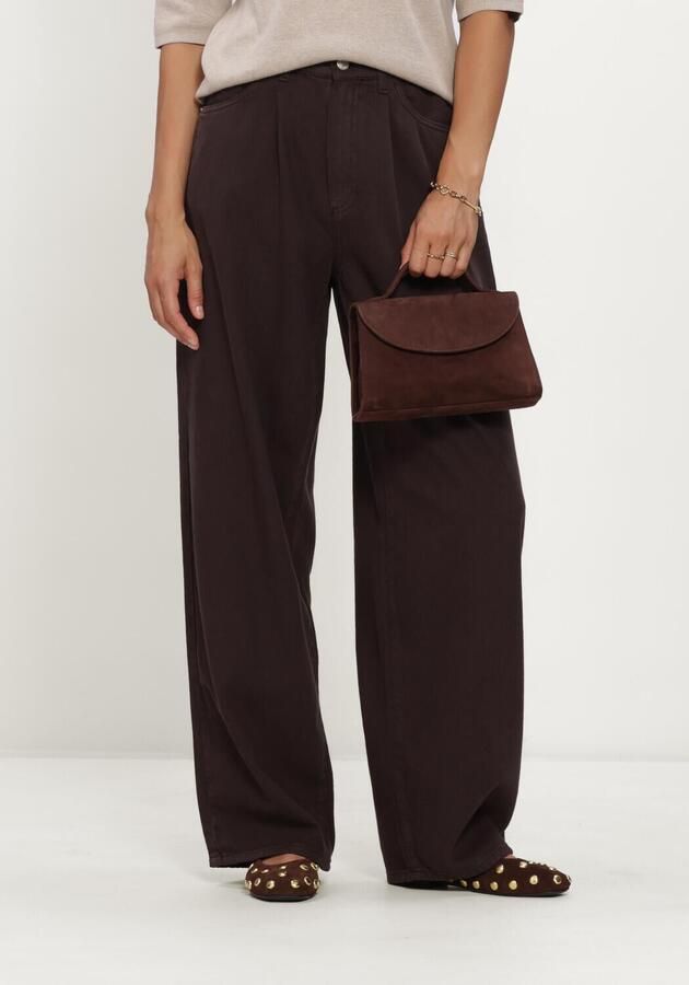 KNIT-TED Dames Broeken Charly Pants Bruin