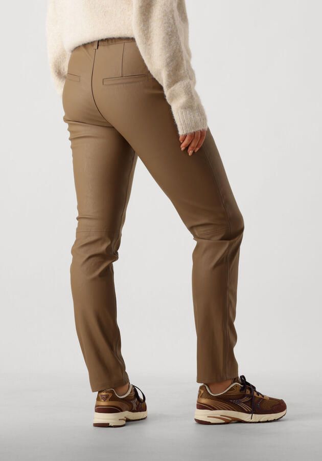 KNIT-TED Dames Broeken Francis Pant Bruin