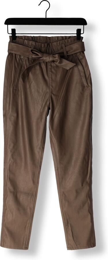 Knit-ted Bruine Leren Broek Francis Pant Brown Dames - Foto 3