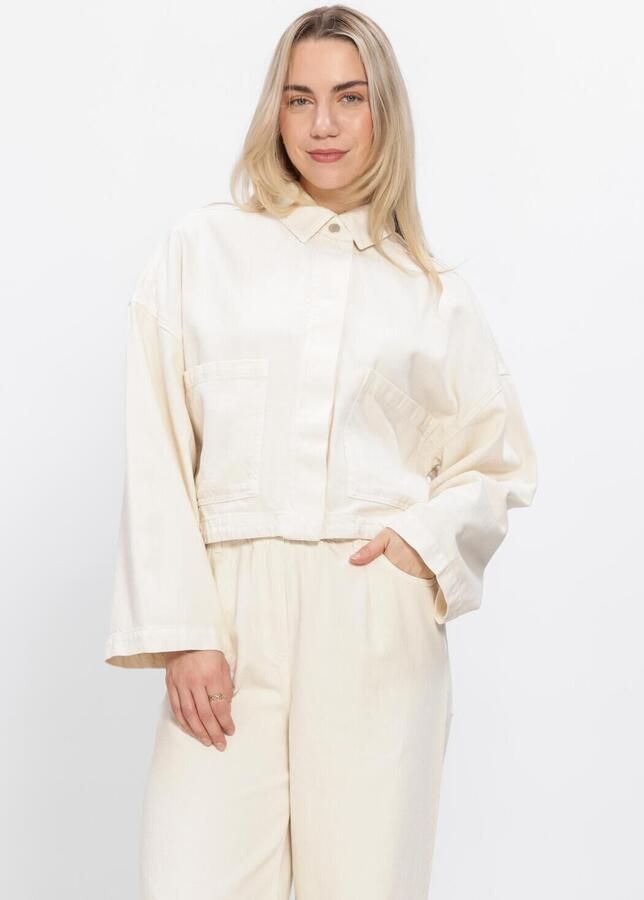 KNIT-TED Dames Jassen Daisy Ecru