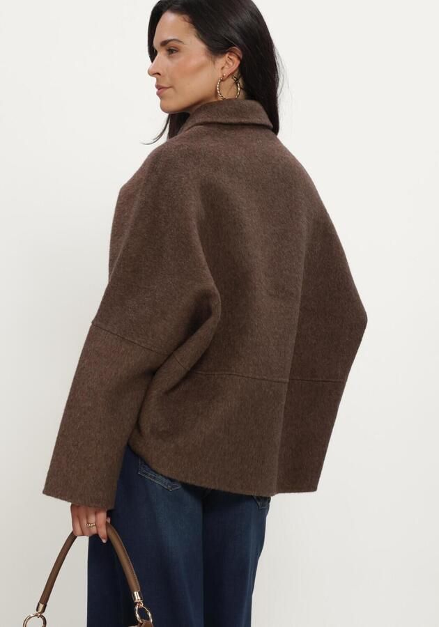KNIT-TED Dames Jassen Flyn Jacket Bruin - Foto 3