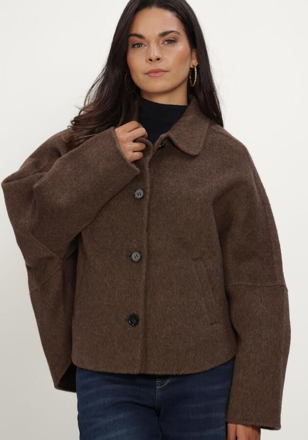 KNIT-TED Dames Jassen Flyn Jacket Bruin - Foto 4
