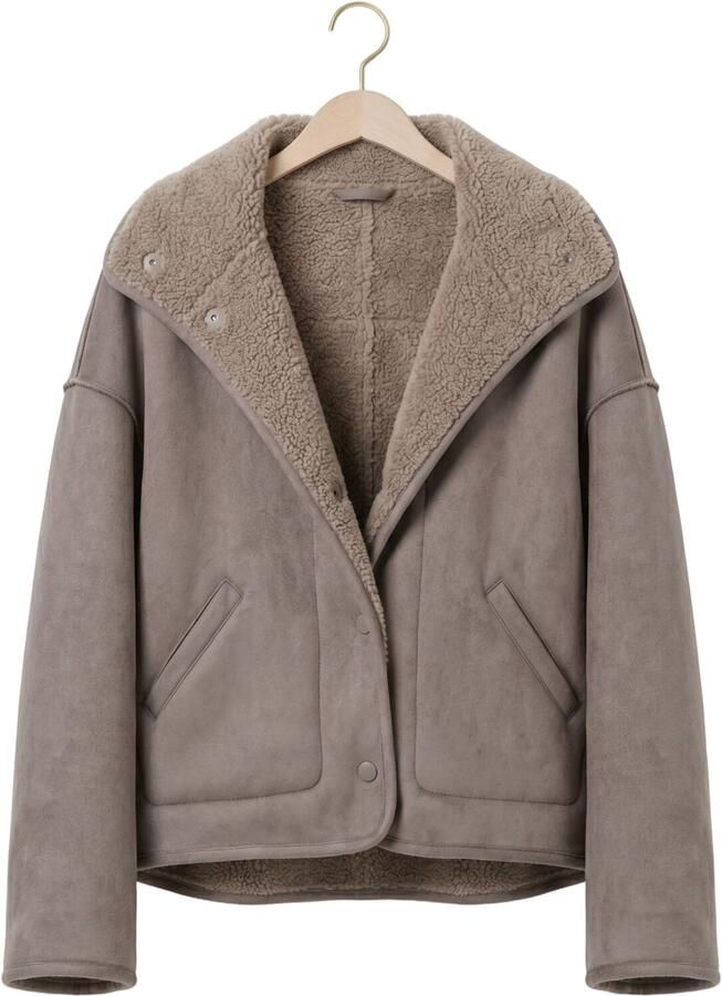 KNIT-TED Dames Jassen Jill Jacket Taupe - Foto 2