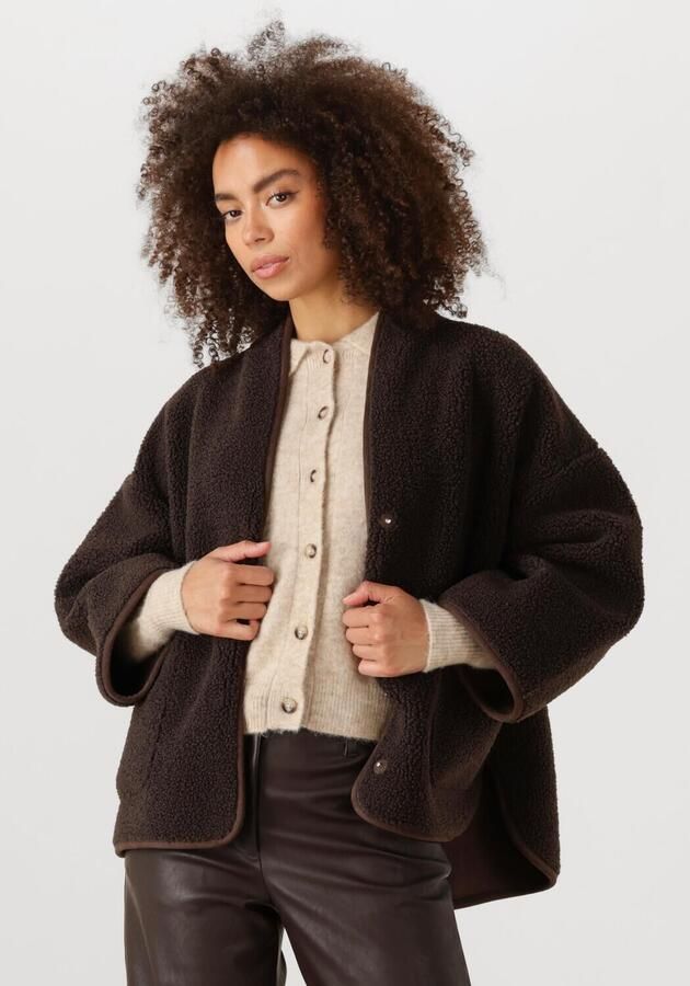 KNIT-TED Dames Jassen Joko Bruin - Foto 4