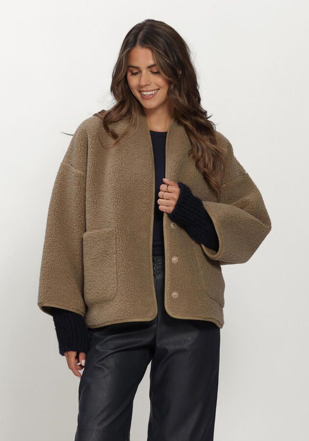 KNIT-TED Dames Jassen Joko Jacket Camel