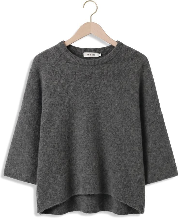 KNIT-TED Dames Truien & Vesten Hans Top Grijs - Foto 2