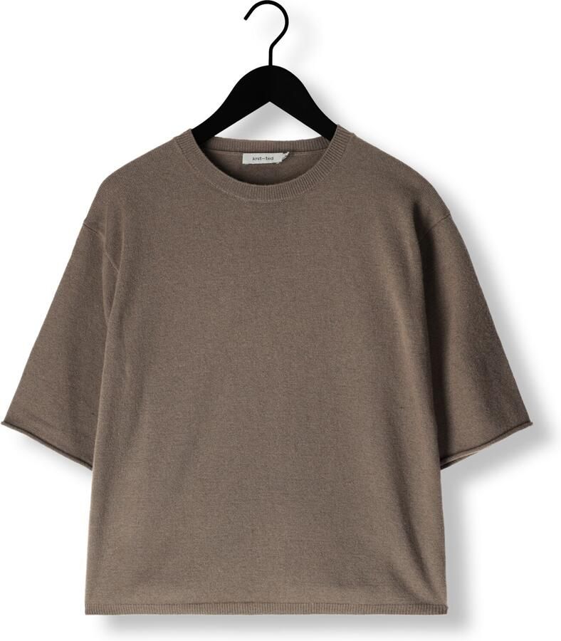 KNIT-TED Dames Tops & T-shirts Mer Taupe