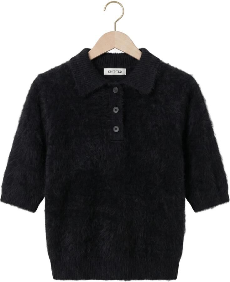 KNIT-TED Dames Truien & Vesten Sherman Top Zwart - Foto 2