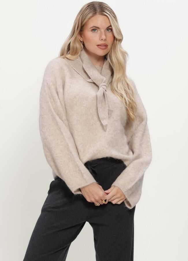 KNIT-TED Dames Truien & Vesten Amalia Pullover Beige