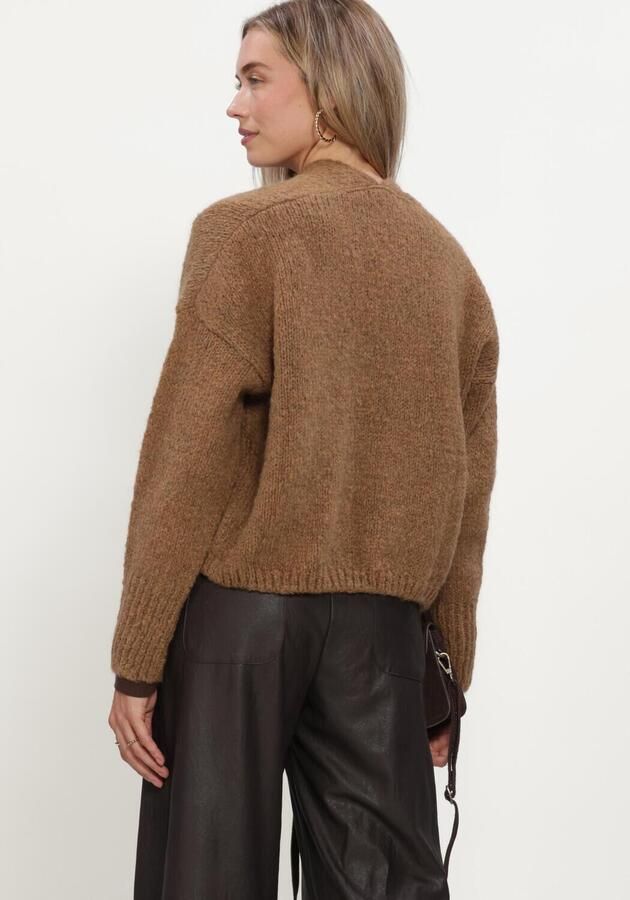 KNIT-TED Dames Truien & Vesten Becky Cardigan Bruin - Foto 3