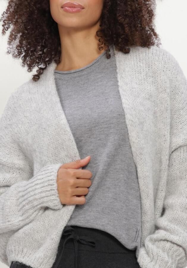KNIT-TED Dames Truien & Vesten Becky Cardigan Lichtgrijs - Foto 4