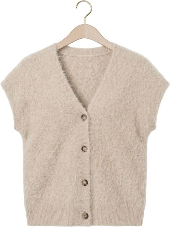 KNIT-TED Dames Truien & Vesten Constanze Cardigan Beige - Foto 2