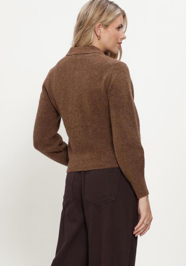 KNIT-TED Dames Truien & Vesten Danny Cardigan Bruin - Foto 3