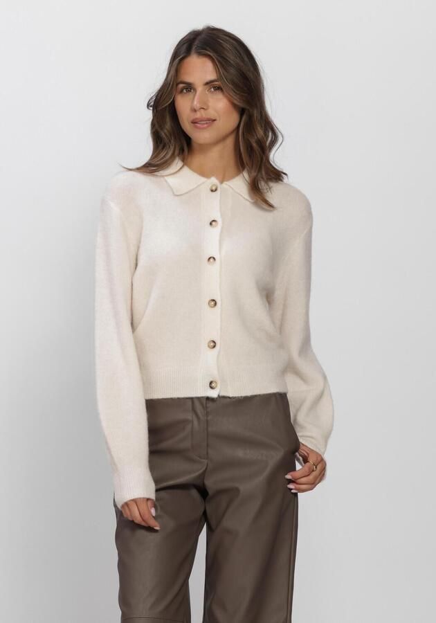 KNIT-TED Dames Truien & Vesten Danny Cardigan Ecru